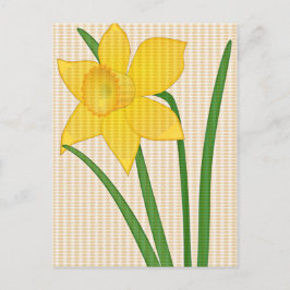 Daffodil Springtime-Gultens blomma Vykort