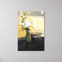 Daffodil Stillife i  och svarta