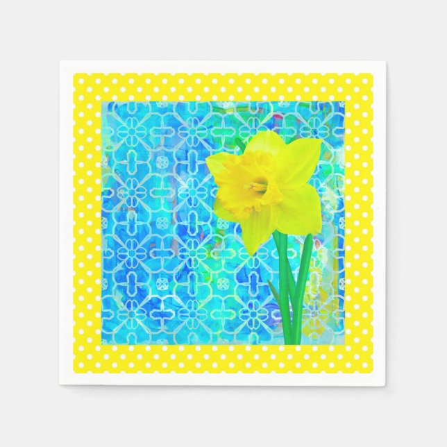 Daffodil Sunshine Pappersservett (Framsidan)