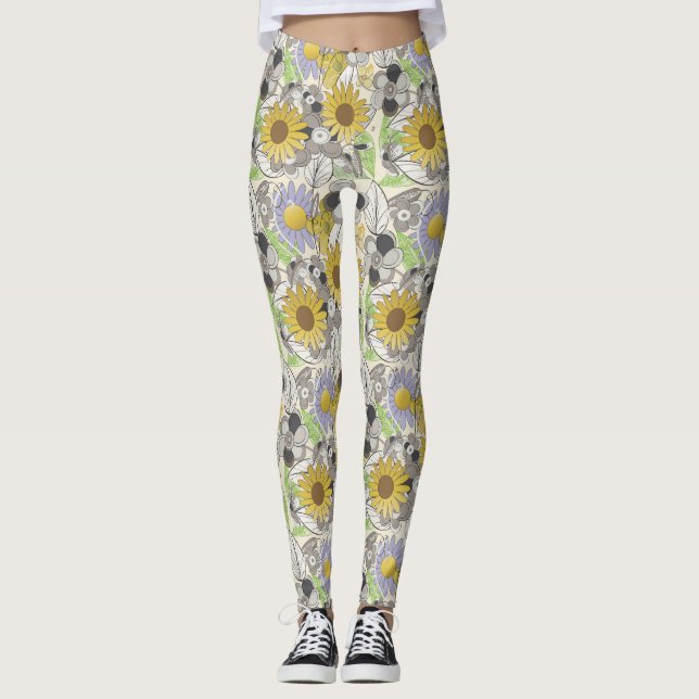 Daffodil Surprise Leggings (Framsida)
