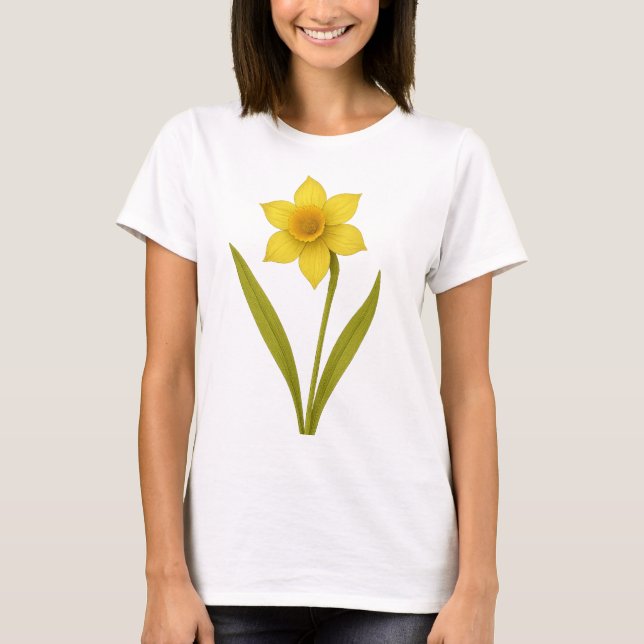 Daffodil - Unequaled kärlek, sunshine T Shirt (Framsida)