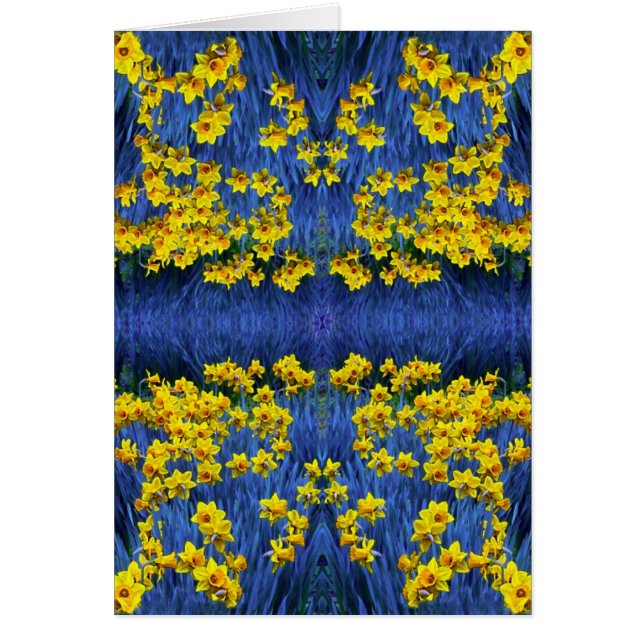 Daffodil Vår Fantasy Hälsningskort (Framsidan)