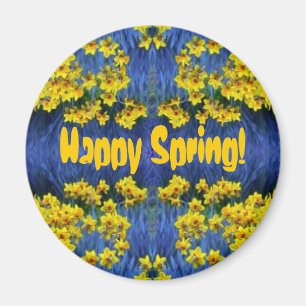 Daffodil Vår Fantasy Magnet