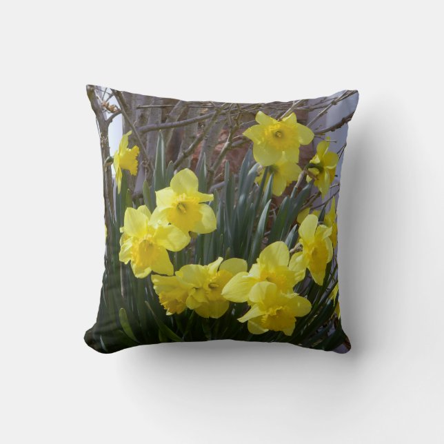 Daffodil Vår Pillow Kudde (Framsida)