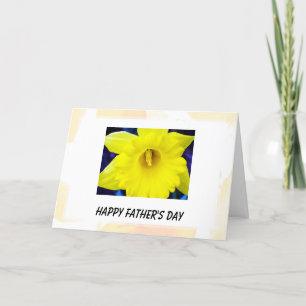 Daffodilblomma från gulten lycklig fars dag kort