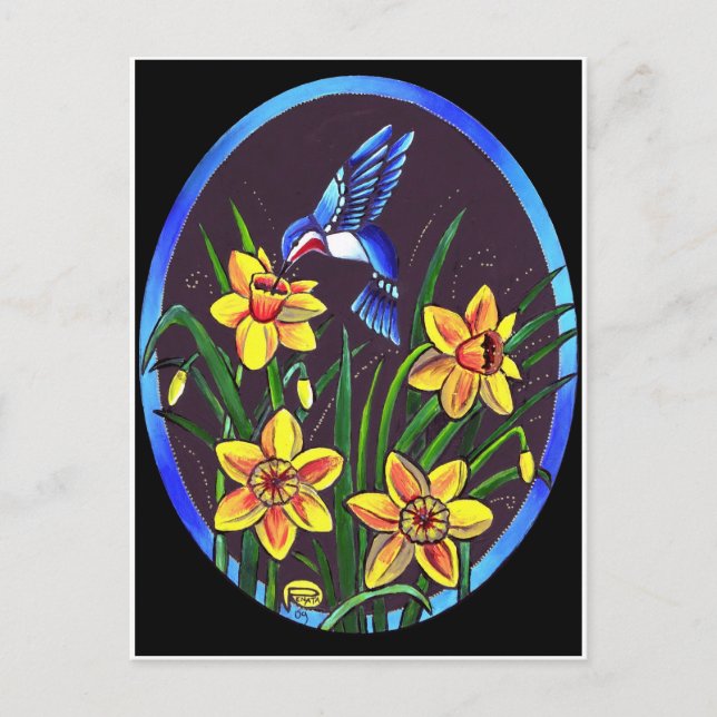 DAFFODILER VYKORT (Framsida)