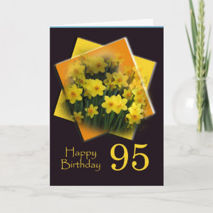 Daffodils 95:e födelsedag i Önskemål Kort