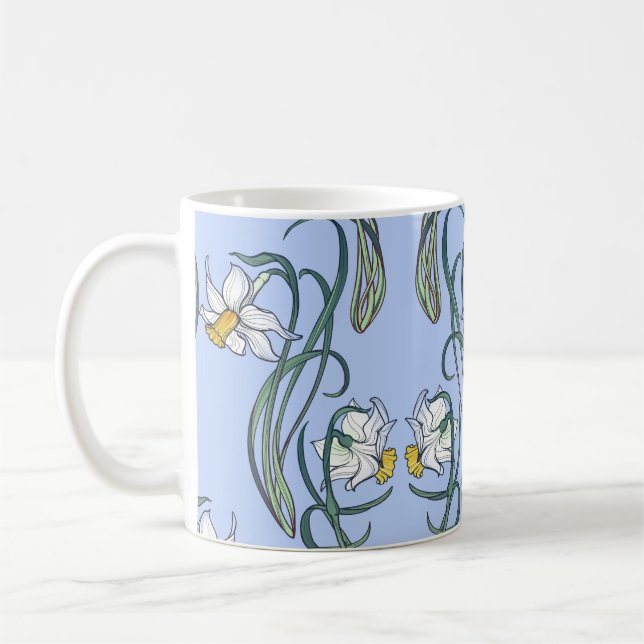 Daffodils Art: Nouveau Vår Kaffemugg (Vänster)