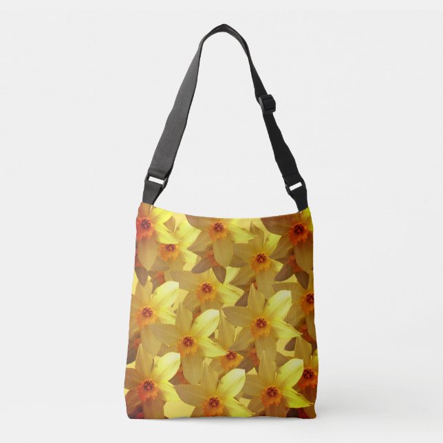 Daffodils Bloom Tote Axelväska (Framsida)