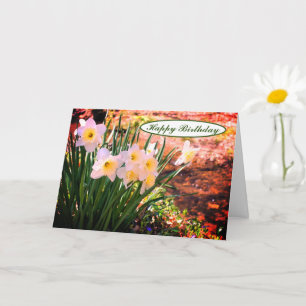 Daffodils by Brook Blommigt Birthday Kort