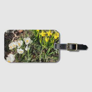 Daffodils & Crocus Luggage Tag Bagagebricka