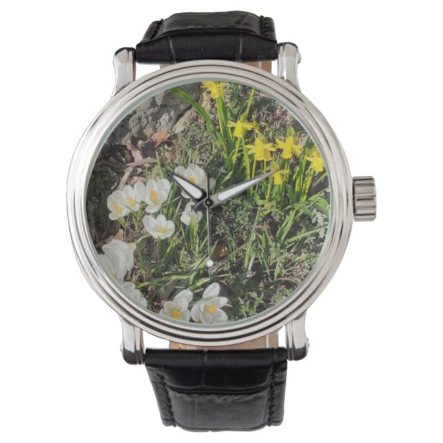 Daffodils & Crocus Watch Armbandsur (Framsida)