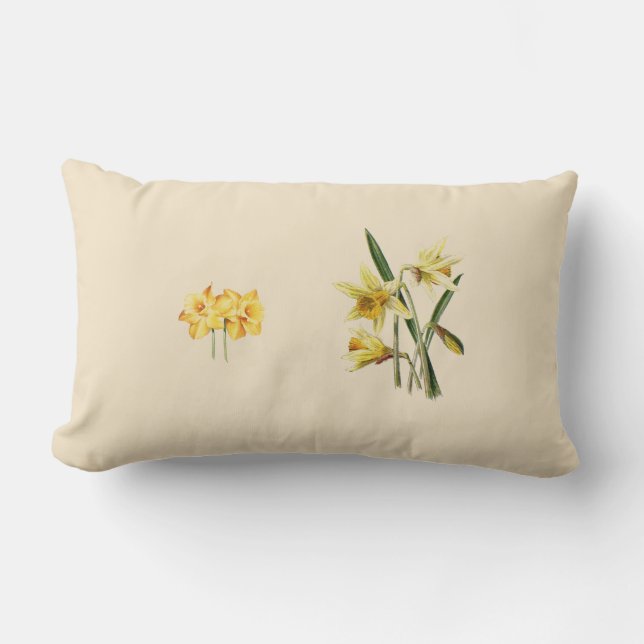 Daffodils dekorativ kudde (Framsida)