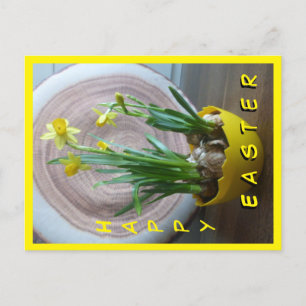 Daffodils Glad påsk Lodrät vykort
