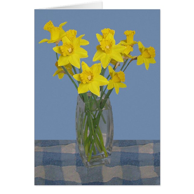 Daffodils Hälsningskort (Framsidan)
