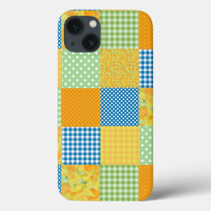 Daffodils iPad Mini Case, Land Faux-Patchwork