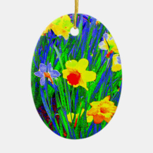 "Daffodils" Julgransprydnad Keramik