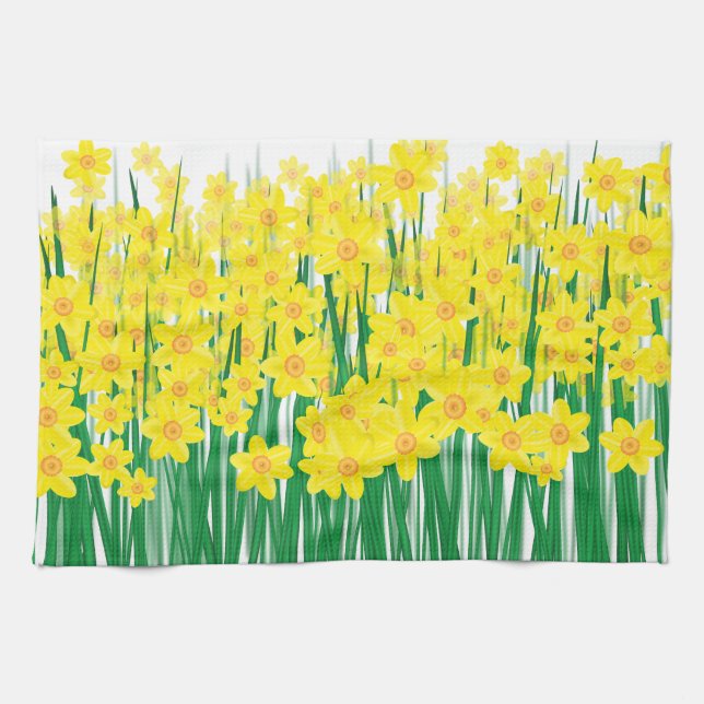 Daffodils. Kökshandduk (Horisontell)