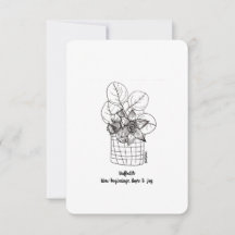 Daffodils, Lycka till, New Beginnings - Flat Card