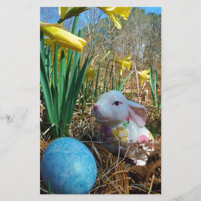Daffodils och Blue-Påskägg (Framsida)
