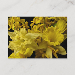 Daffodils och Forsythia ATC Visitkort