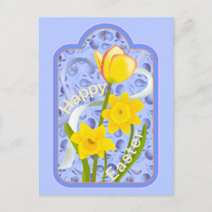 Daffodils och Tulip Vykort