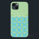 Daffodils on turquise, White Polkas on Soft Grönt<br><div class="desc">En söt Fodral-Mate Fodral som kan anpassa din Samsung Galaxy Note 4-smartphone,  med en mönster av gyllene daffodils på turkos,  lagad med matchande vitt på grönt polka dots. En del av "Vår solskenet" Posh & Painterly kan anpassas till alla fodral.</div>