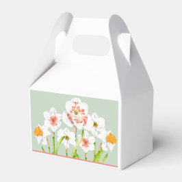Daffodils på en Gable Favor Box Presentaskar