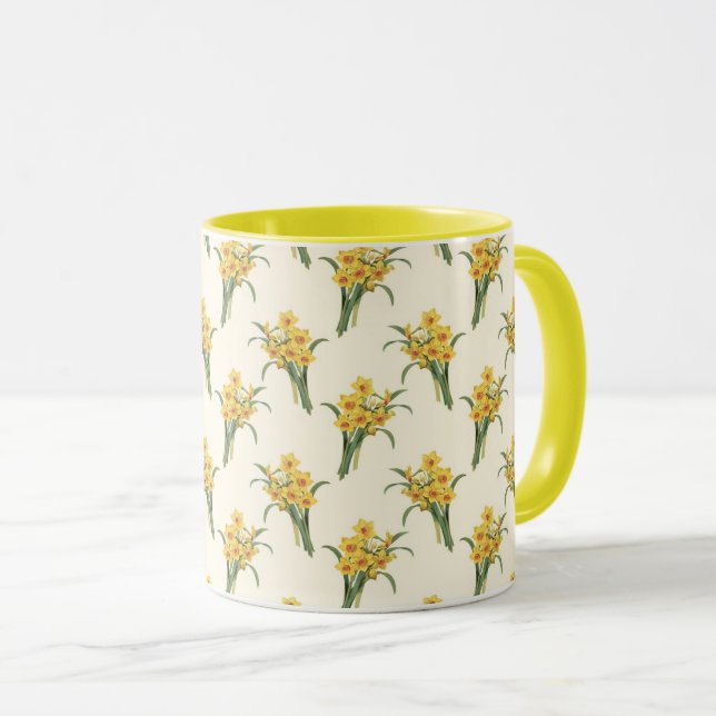 Daffodils pattern mugg (Framsida höger)