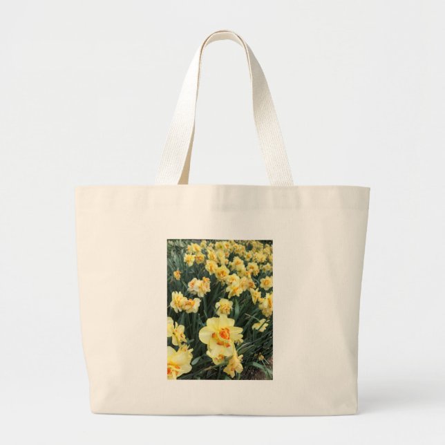 Daffodils Photo Jumbo Tygkasse (Framsidan)