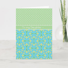 Daffodils, Polkas, marsdagskort, dotter Kort
