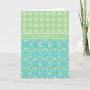 Daffodils, Polkas, marsdagskort för fru Kort