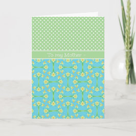 Daffodils, Polkas, marsdagskort för Mor Kort