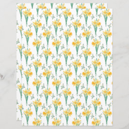 Daffodils Scrapbook Papper