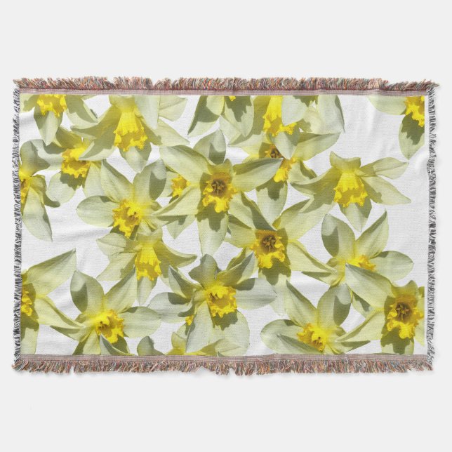 Daffodils Throw Blanket Filt (Framsidan)