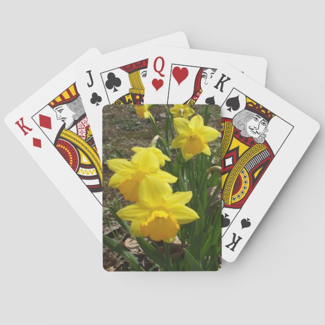 Daffodils till morföräldrar casinokort (Baksidan)