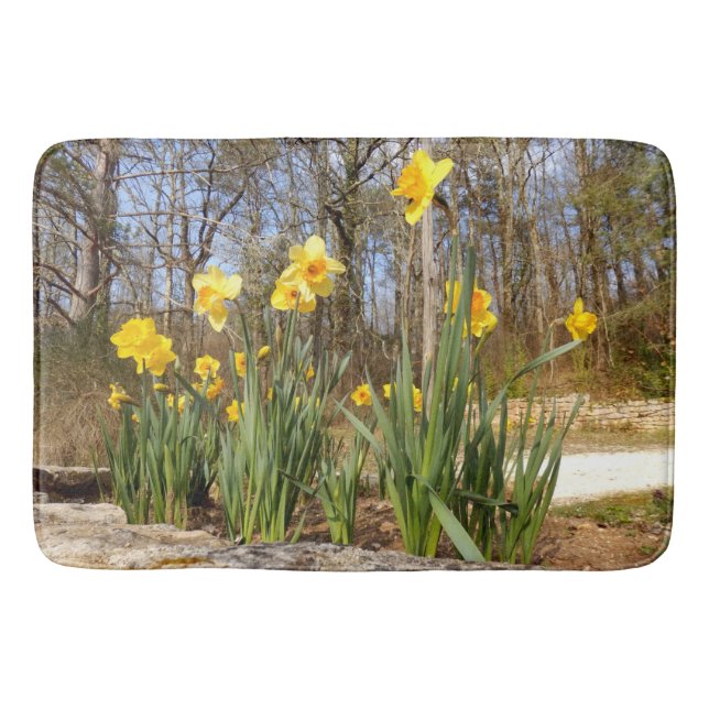Daffodils vid Påsk Bath Mat Badrumsmatta (Framsidan)