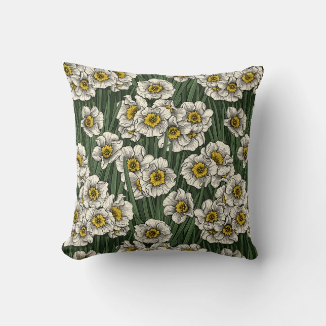 Daffodilträdgård Kudde (Framsida)
