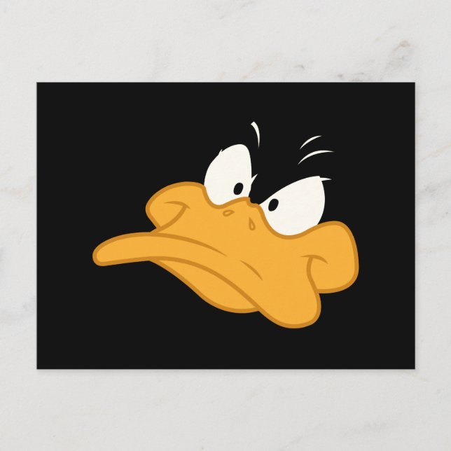DAFFY ANKA™ Arg Ansikte Vykort (Framsida)