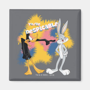 DAFFY ANKA™ & KRYP BUNNY™ "Du är förkastlig" Magnet