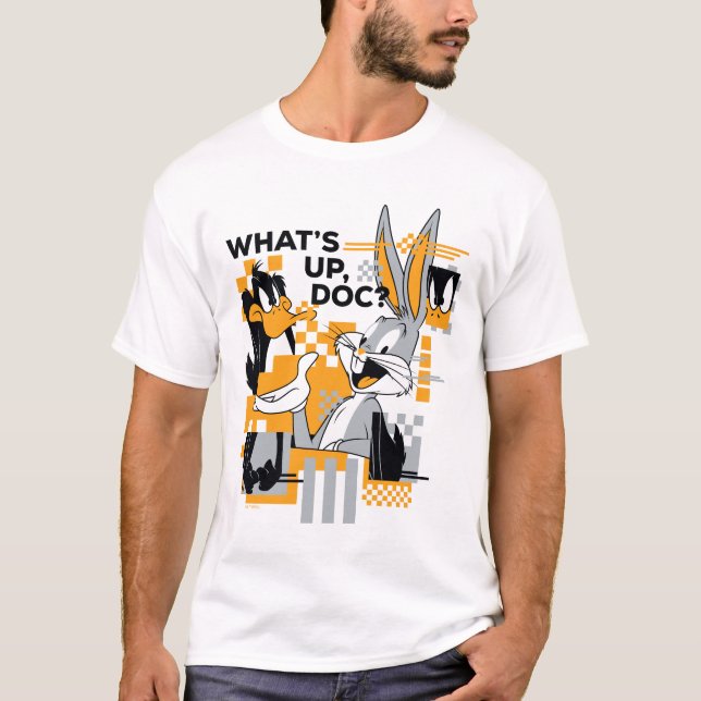 DAFFY ANKA™ & KRYP BUNNY™ Glitch T Shirt (Framsida)