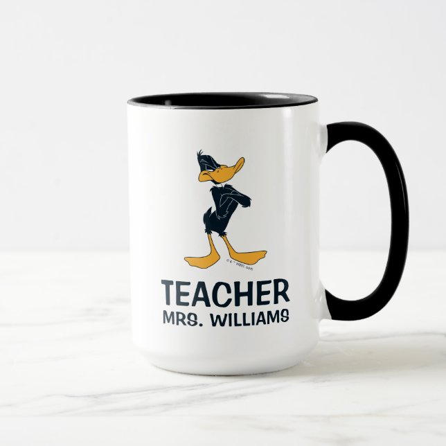 DAFFY ANKA™ med Arm Crossed Teacher Mugg (Höger)
