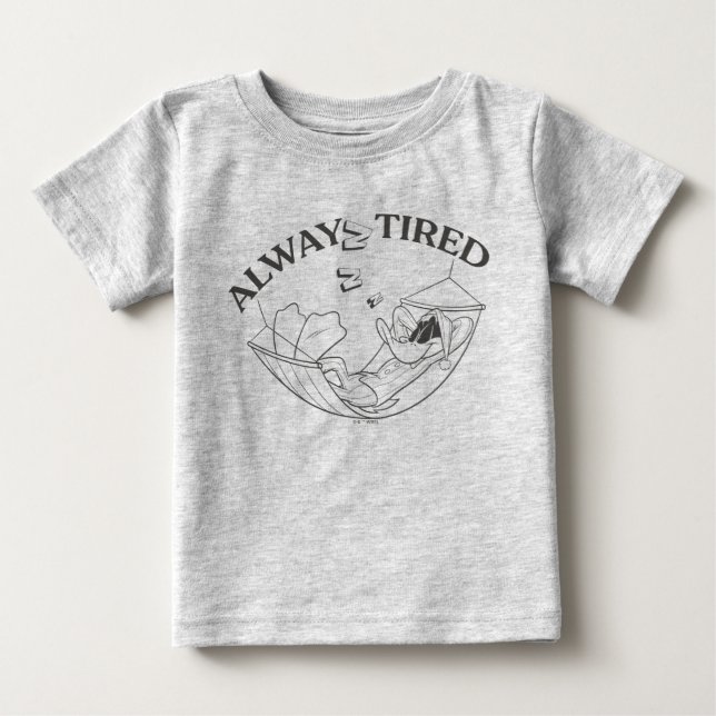 DAFFY DUCK™ Alltid Trött T Shirt (Framsida)