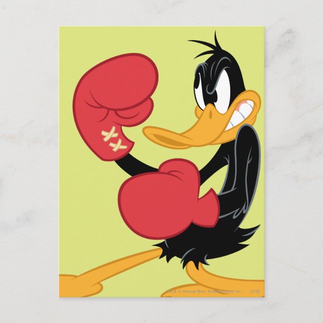 DAFFY DUCK™ boxaren Vykort (Framsida)