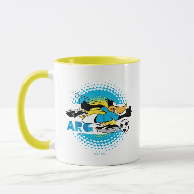 DAFFY DUCK™ Team Argentina Fotbollsgrafik Mugg (Vänster)