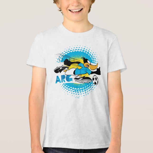 DAFFY DUCK™ Team Argentina Fotbollsgrafik T Shirt (Framsida)