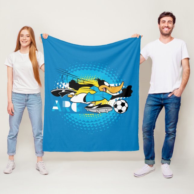 DAFFY DUCK™ Team Argentina Soccer Graphic Fleecefilt (På plats)