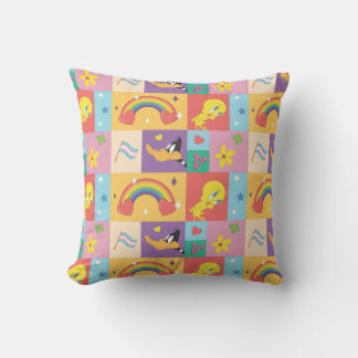 DAFFY DUCK™ & TWEETY™ - Pride Pattern Kudde