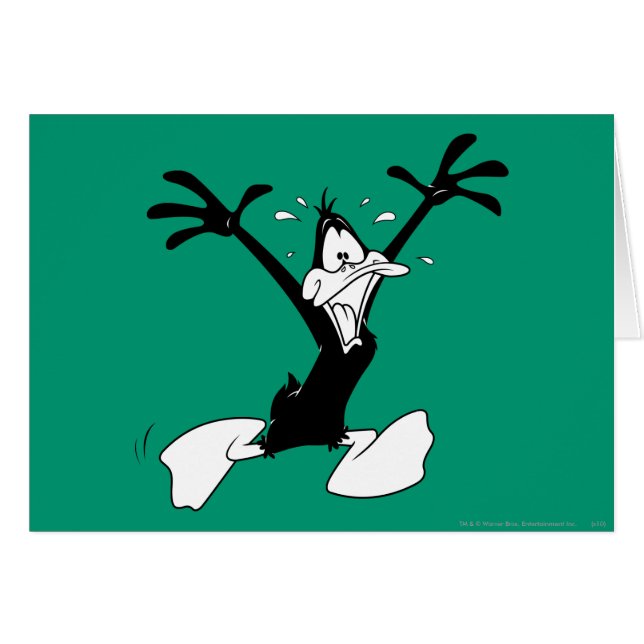 DAFFY DUCK™ Upphetsad Hälsningskort (Framsidan Horizontal)