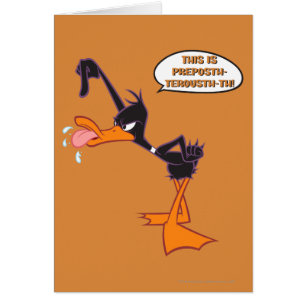 Daffy Tal Bubble Hälsningskort